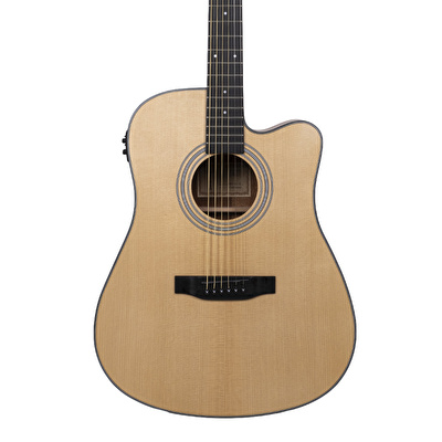 TYMA HDC-60 CE Dreadnought Cutaway Elektro Akustik Gitar